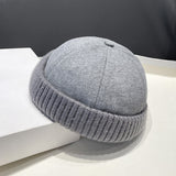 Deerskin Velvet Beret Melon Skin Hat