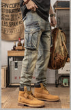 Retro Slim Fit Straight Leg Casual Pants