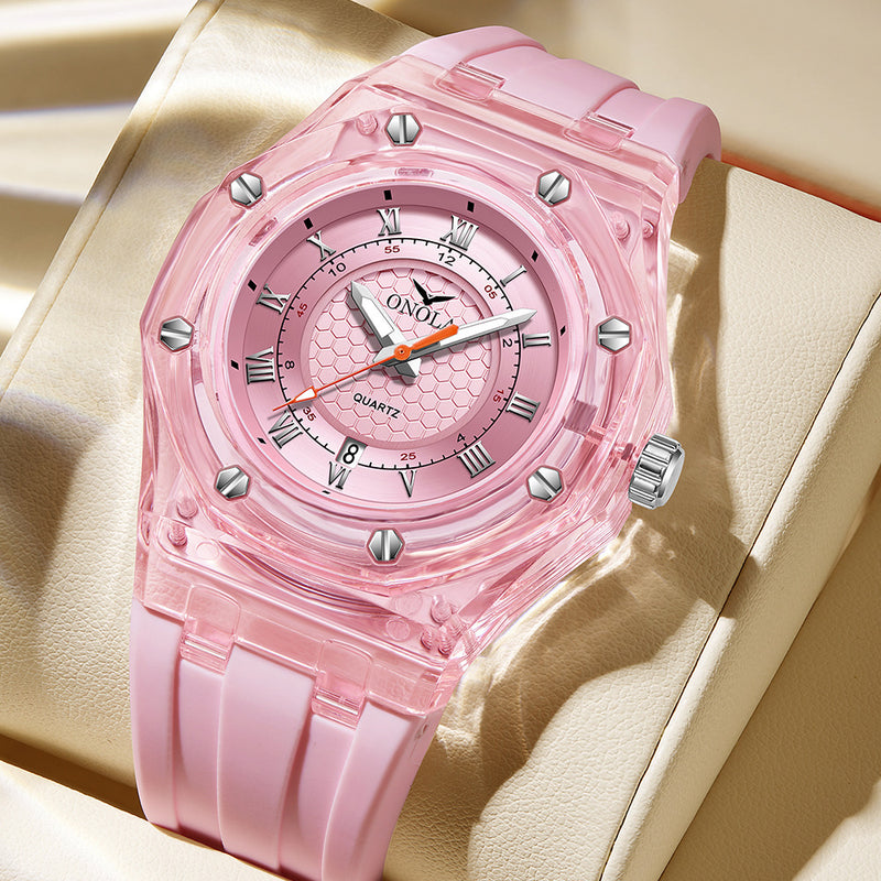 Silicone Band Waterproof Quartz Watch