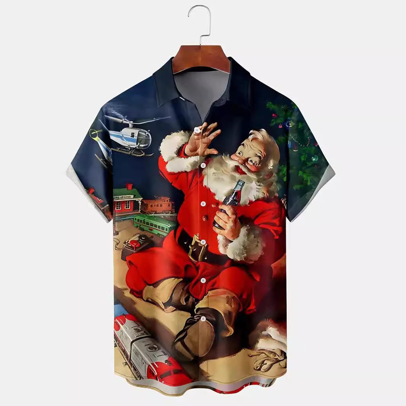 Christmas Plus Size Men's 3D Shirt