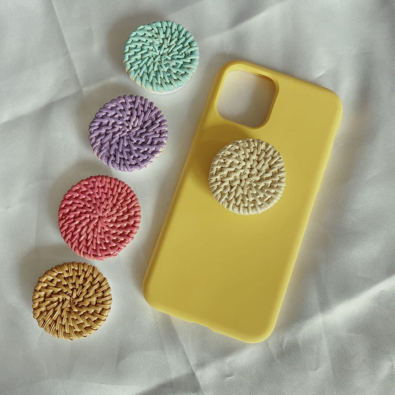 Bamboo Woven Telescopic Mobile Phone Folding Stand