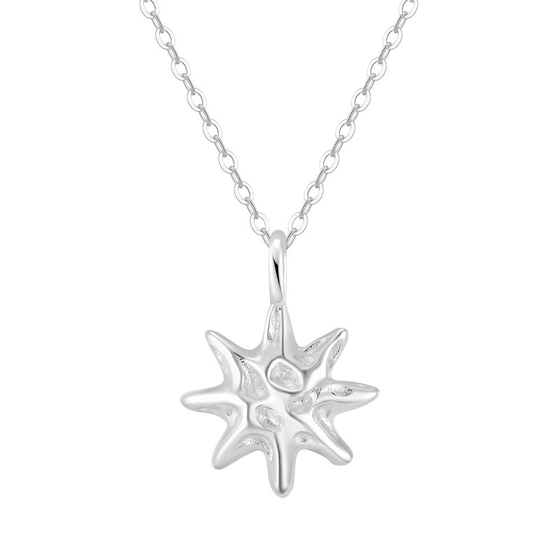 Silver Hammered Star Pendant