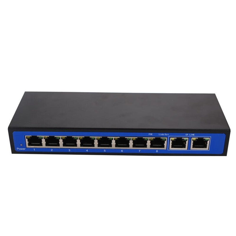8+2 power 10 port 100M POE switch wireless AP 48V power supply