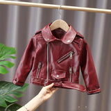 Kids' Western Style Leather Jacket