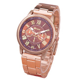 Leisure Alloy Steel Belt Quartz Watch