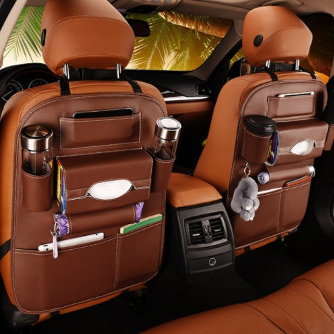Car supplies and car seat storage leather storage bag box