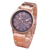 Leisure Alloy Steel Belt Quartz Watch