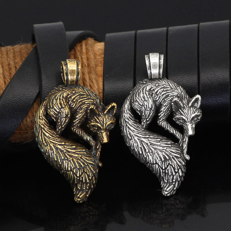 Personalized Animal Men's Fox Pendant