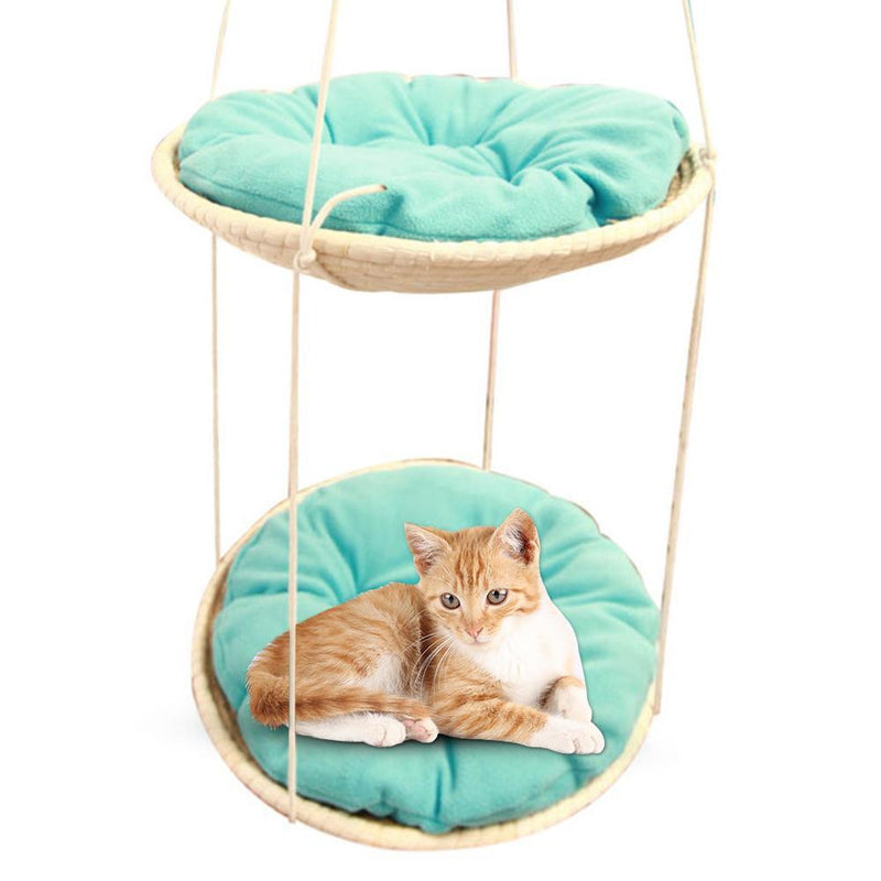 Straw cat hammock cat climbing frame