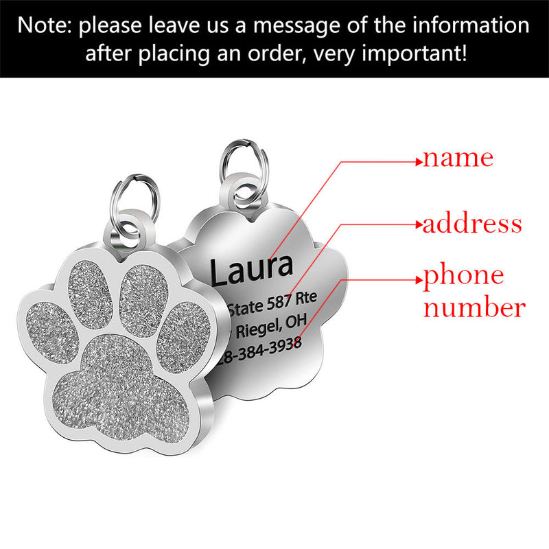 Stainless Steel Bone Dog Id Tag