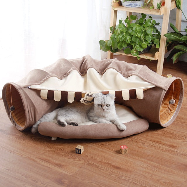 Pet Cats Tunnel Interactive Play Toy