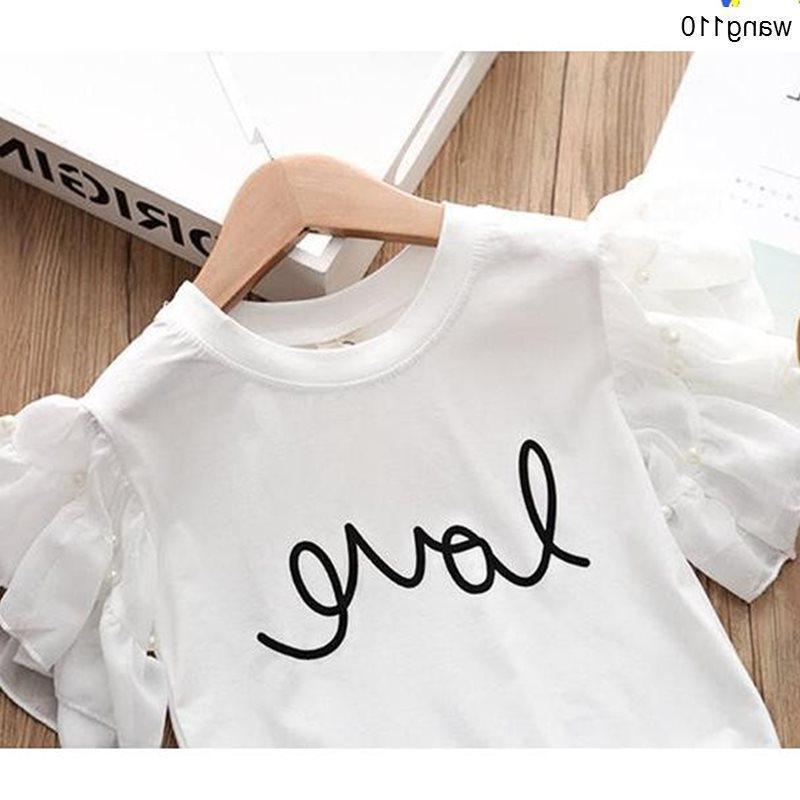 2 pcs T-shirt Hole Pants Set