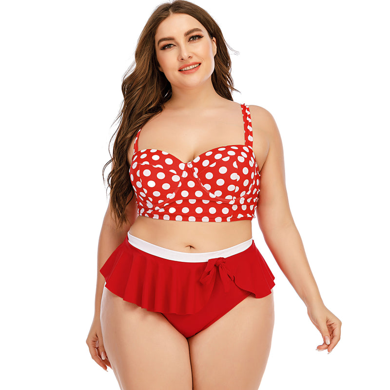 Large Plus Size Swimwear Push Up Bikini
