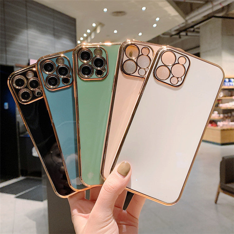 Luxury Solid Color Electroplating Mobile Phone Case