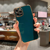 Luxury Solid Color Electroplating Mobile Phone Case
