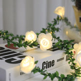 Rose Flower Vine String LED Lights