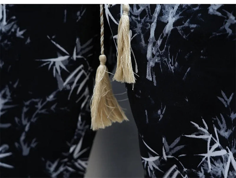 Loose Floral Casual Ice Silk Harem Pants