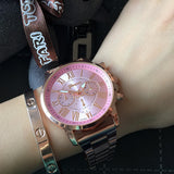 Leisure Alloy Steel Belt Quartz Watch