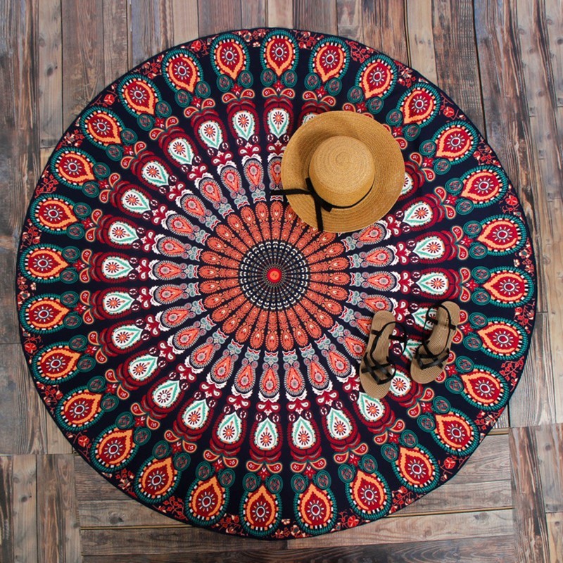 Printed Round Beach Towels