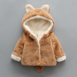 Winter popular girl's plush coat baby