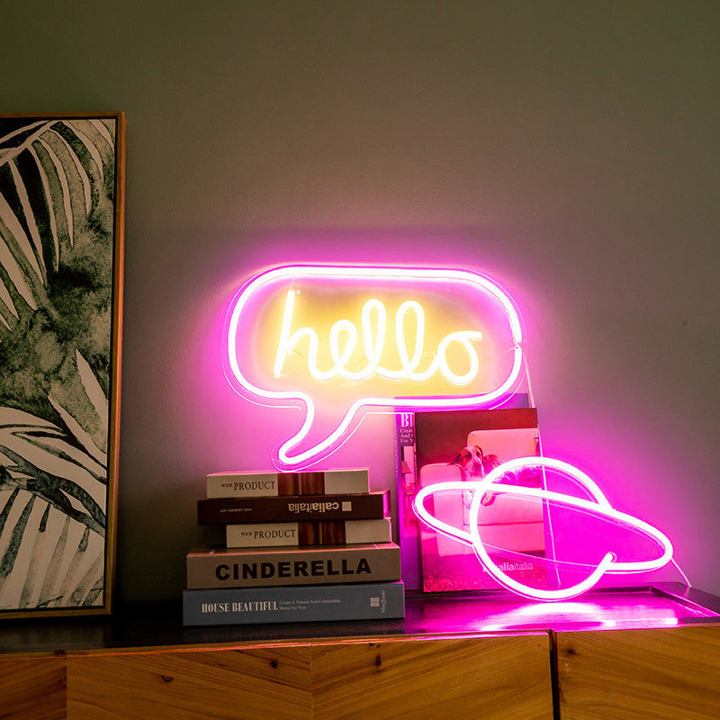 Neon decoration ins creative wall bar lamp