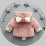 Winter popular girl's plush coat baby