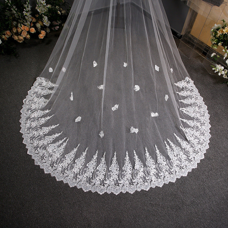 Wedding Dress Trailing Bridal Headdress