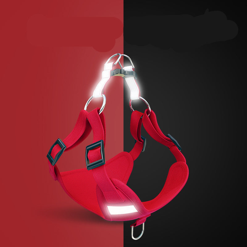 Pet Dog Harness Reflective Dog Leash
