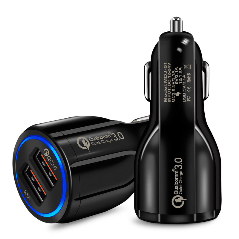 Quick Car Charger For Mobile Phone Dual Usb Car Charger