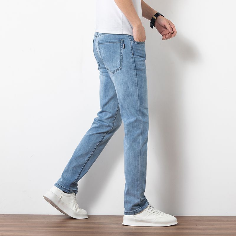 Loose Youth Straight Slim Fit Elastic Jeans