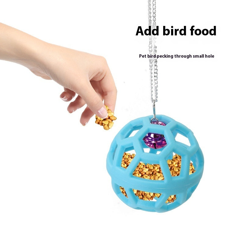 Chewing Relieving Stuffy Parrot Hanging Bell