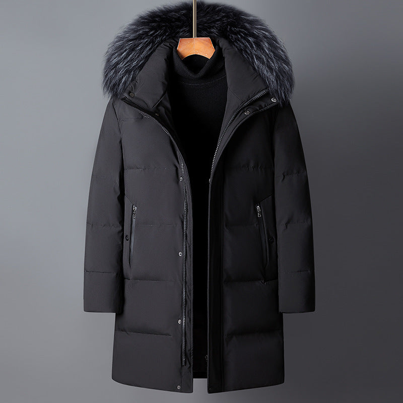 Warm Cold-resistant Hooded Down Jacket
