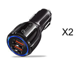 Quick Car Charger For Mobile Phone Dual Usb Car Charger