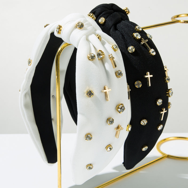 Diamond Pure Color And Knotted Headband