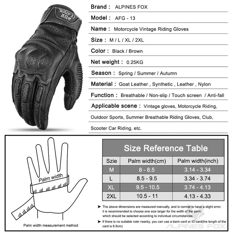 Motorcycle Riding Leather Gloves