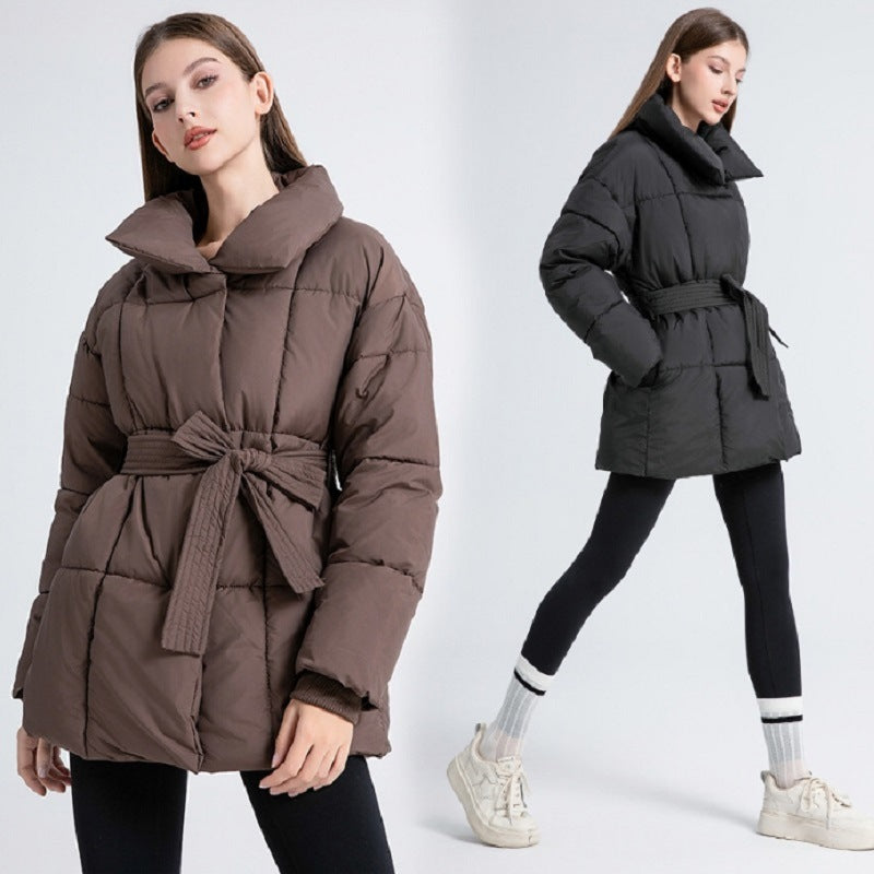 Mid-length Down Cotton-padded Jacket