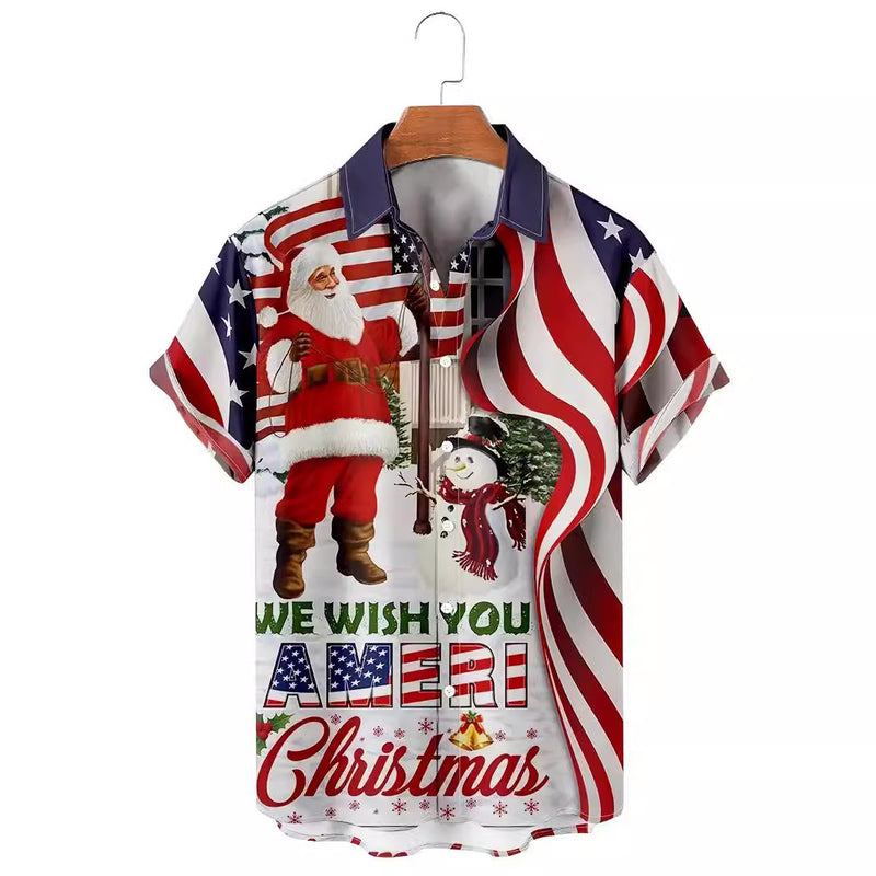 Christmas Plus Size Men's 3D Shirt