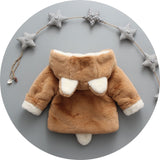 Winter popular girl's plush coat baby