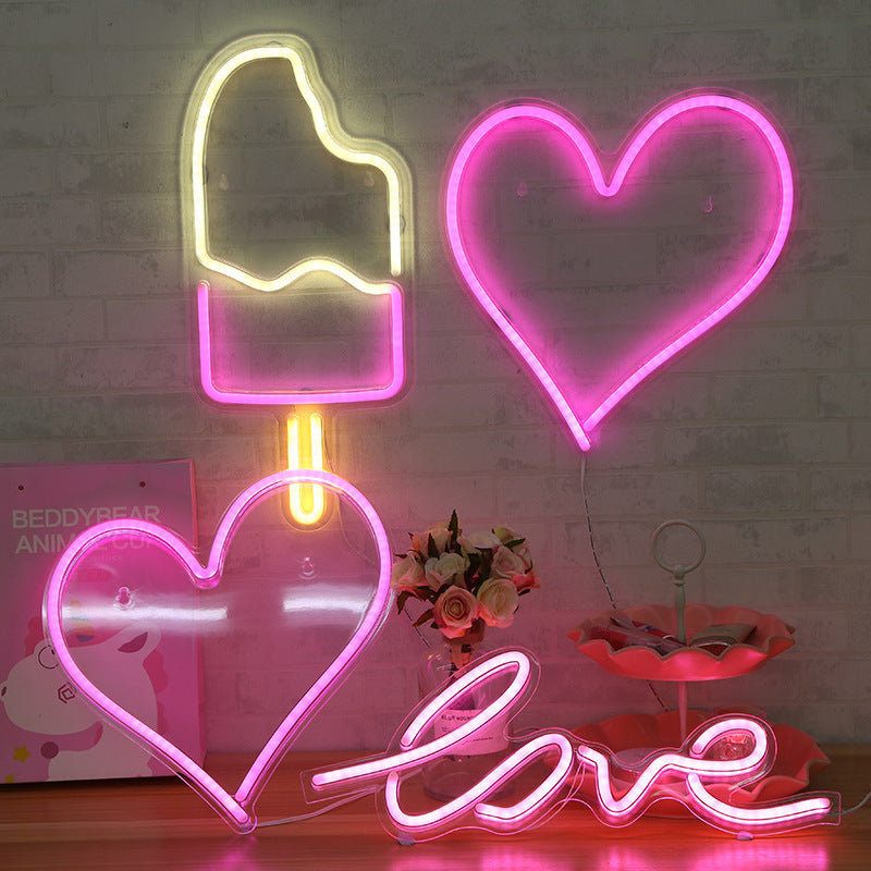Neon decoration ins creative wall bar lamp