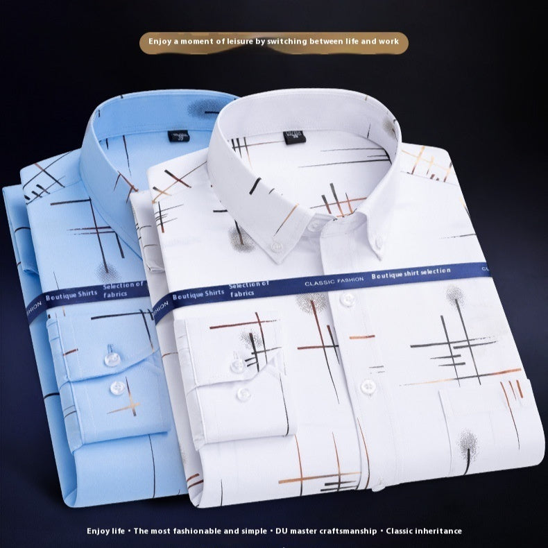 Casual Bronzing Plaid Shirt