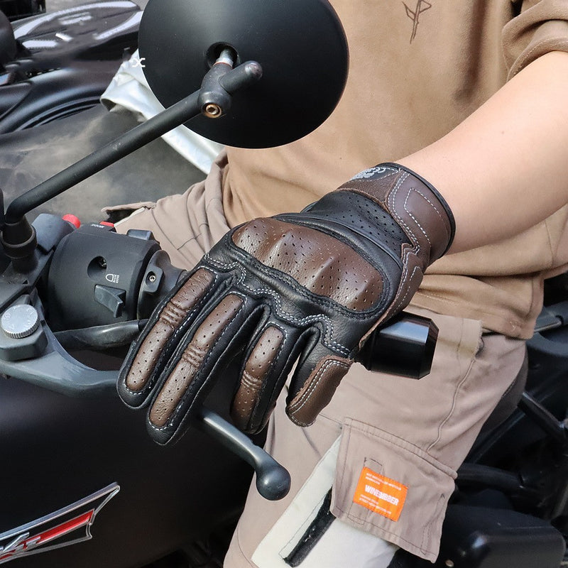 Motorcycle Riding Leather Gloves