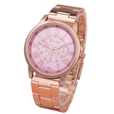 Leisure Alloy Steel Belt Quartz Watch