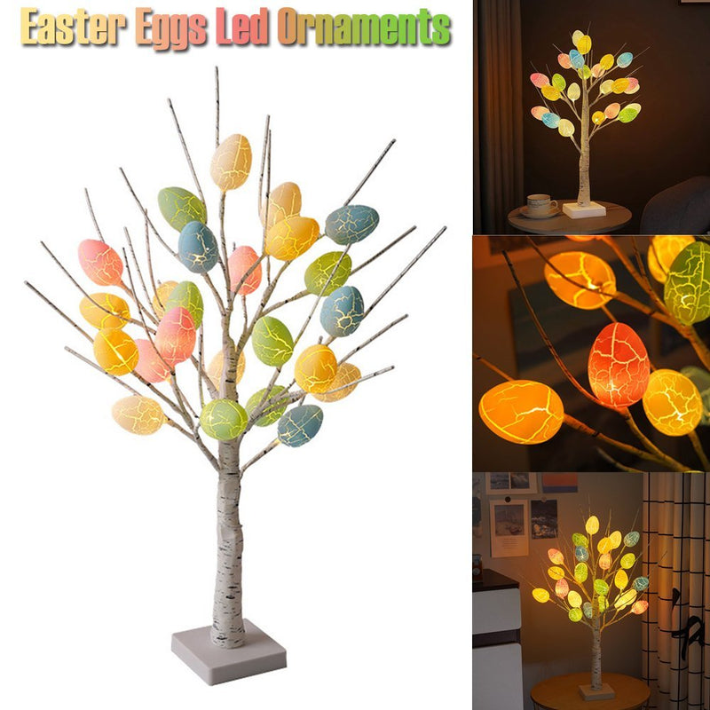 Easter Decoration  Birch Tree Home Easter Egg LED Light