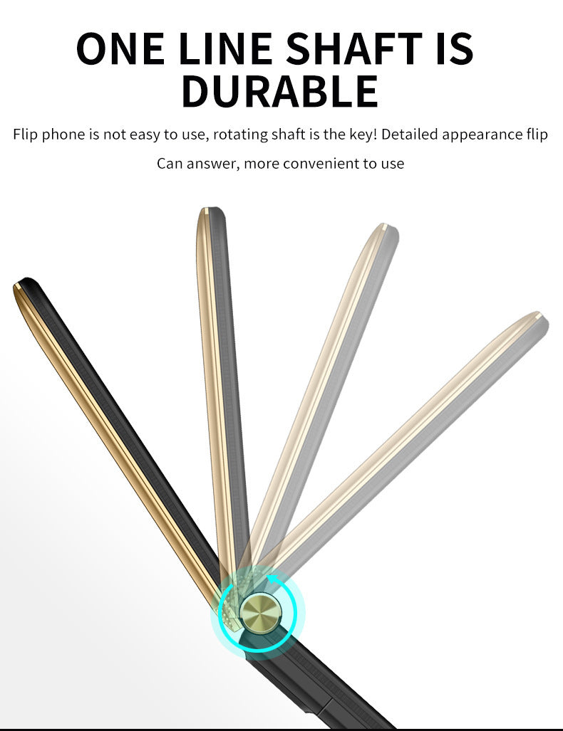 Full Network Connectivity Dual Screen Flip Cover Elderly Machine