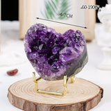 Purple Water Crystal Cluster Love Decoration