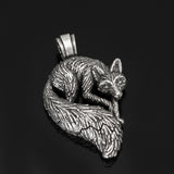 Personalized Animal Men's Fox Pendant