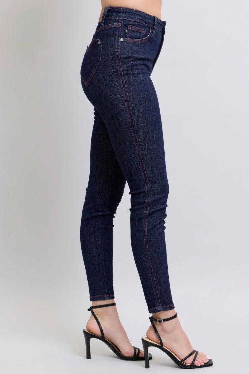 Judy Blue Full Size Heart Shaped Jeans