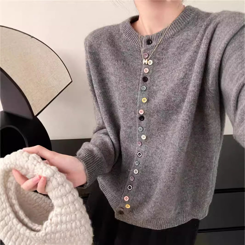 Slimming Soft Long-sleeved Shirt Knitted