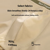 Blocked Breathable Pure Cotton Underwear