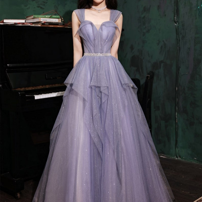 Banquet Evening Purple Dress